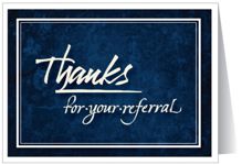Thanks for your referral